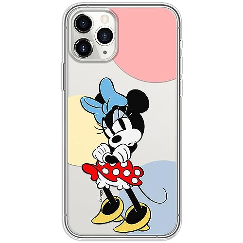 ERT GROUP etui na telefon Iphone 11 PRO MAX, case oryginalny i oficjalnie licencjonowany przez Disney, wzór Minnie 078, optymalnie dopasowane, plecki z TPU częściowo przeźroczyste