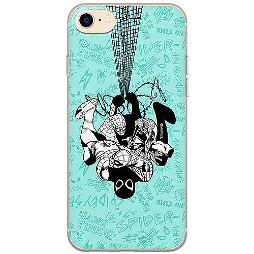 ERT GROUP etui na telefon Iphone 7/8/ SE 2/ SE 3, case oryginalny i oficjalnie licencjonowany przez Marvel, wzór Spider Man 043, optymalnie dopasowane, plecki z TPU