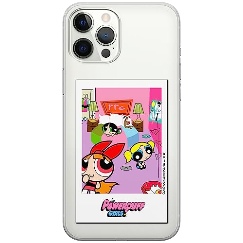 ERT GROUP etui na telefon Iphone 12 PRO MAX, case oryginalny i oficjalnie licencjonowany przez The Powerpuff Girls, wzór The Powerpuff Girls 021, plecki z TPU częściowo przeźroczyste