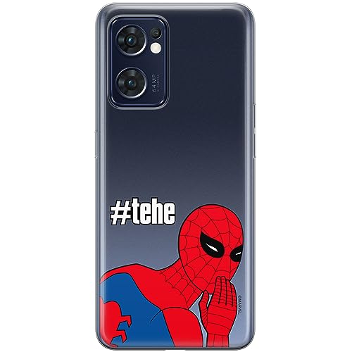 ERT GROUP etui na telefon Oppo RENO 7 5G, case oryginalny i oficjalnie licencjonowany przez Marvel, wzór Spider Man 028, optymalnie dopasowane, plecki z TPU częściowo przeźroczyste