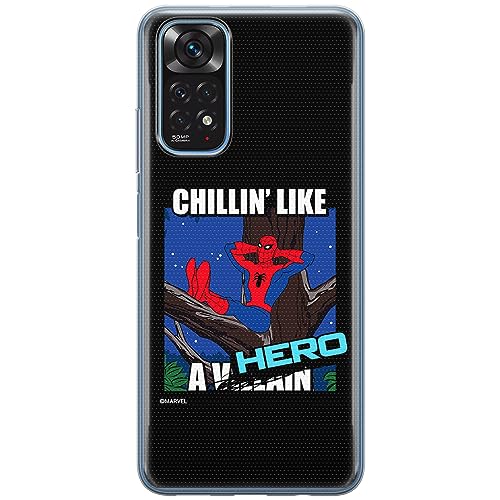 ERT GROUP etui na telefon Xiaomi REDMI NOTE 11T/ 11S 5G/ POCO M4 PRO 5G, case oryginalny i oficjalnie licencjonowany przez Marvel, wzór Spider Man 033, optymalnie dopasowane, plecki z TPU