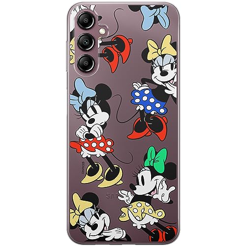ERT GROUP etui na telefon Samsung A14 4G/5G, case oryginalny i oficjalnie licencjonowany przez Disney, wzór Minnie 076, optymalnie dopasowane, plecki z TPU częściowo przeźroczyste