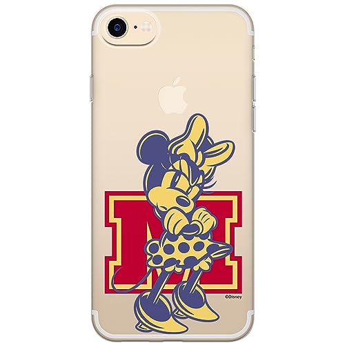 ERT GROUP etui na telefon Iphone 7/8/ SE 2/ SE 3, case oryginalny i oficjalnie licencjonowany przez Disney, wzór Minnie 072, optymalnie dopasowane, plecki z TPU częściowo przeźroczyste