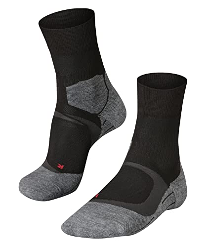 FALKE Kobiety Skarpety do biegania RU4 Endurance Cool W SO Oddychający I Szybkoschnący przeciw pęcherzom cienkie 1 Para, Czarny (Black-Mix 3010), 43-44