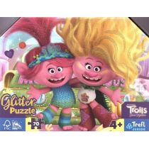Puzzle 70 Glitter Brokatowe Trolle TREFL