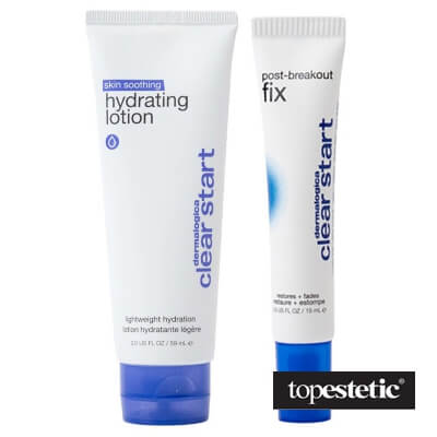 Dermalogica Post-Breakout Fix + Hydrating Lotion ZESTAW Punktowy produkt na przebarwienia pozapalne 15 ml + Lekki krem nawilżający 59 ml