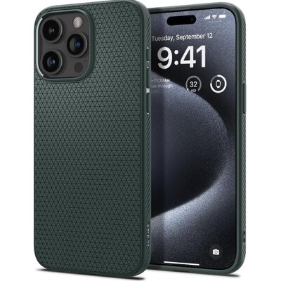 Spigen Liquid Air do iPhone 15 Pro abyss green