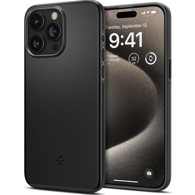Spigen Thin Fit do iPhone 15 Pro Max black