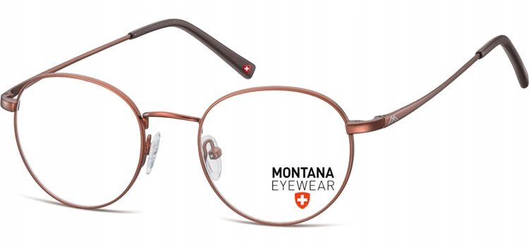 LENONKI Okulary OPRAWKI KOREKCYJNE Brązowe