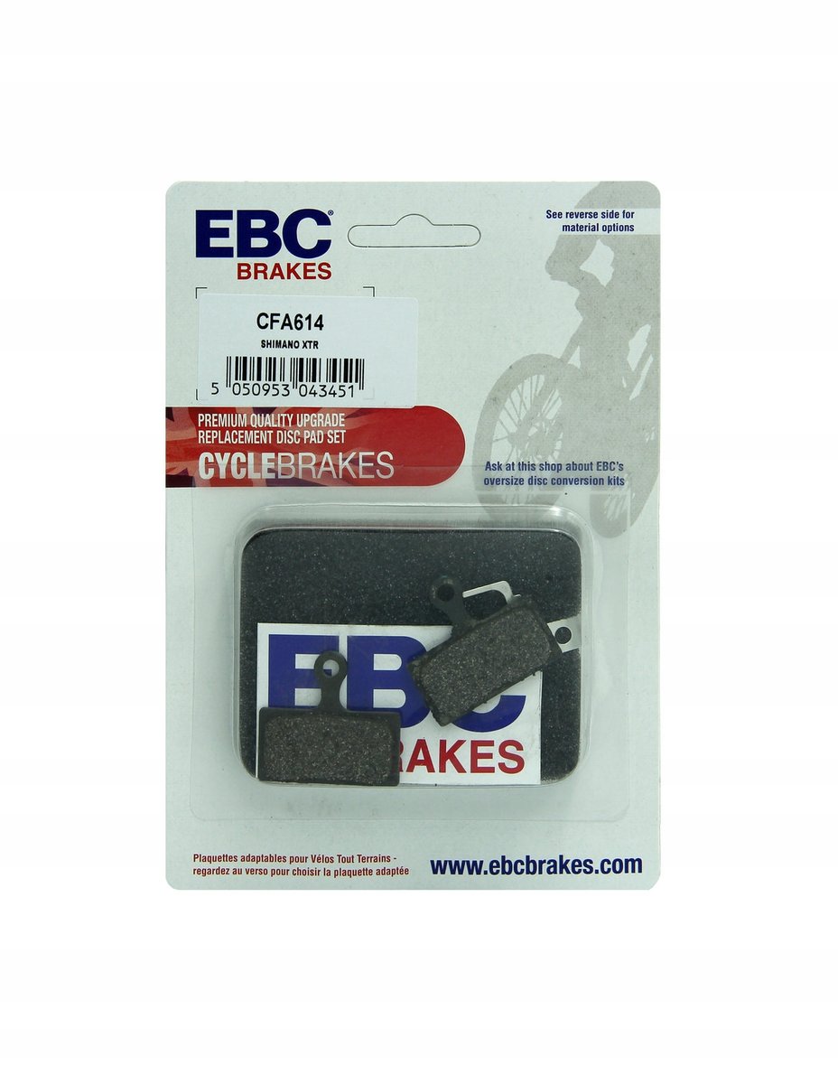 Shimano EBC hamulec XTR 985 MTB rower górski, Pads, szary, nie dotyczy FA614