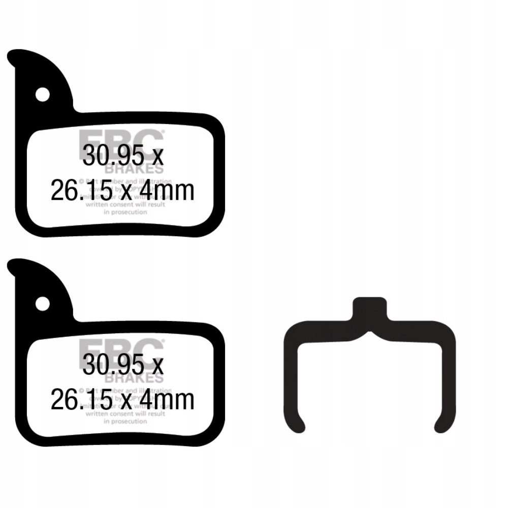 Klocki EBC organiczne Sram Red Force Rival Hydro