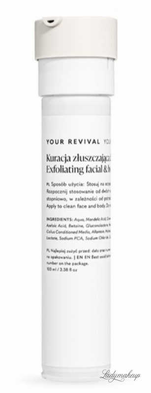 YOUR KAYA - Exfoliating Facial & Body Treatment - Kuracja złuszczająca do twarzy i ciała z trzema kwasami - Wymienny wkład - 100 ml