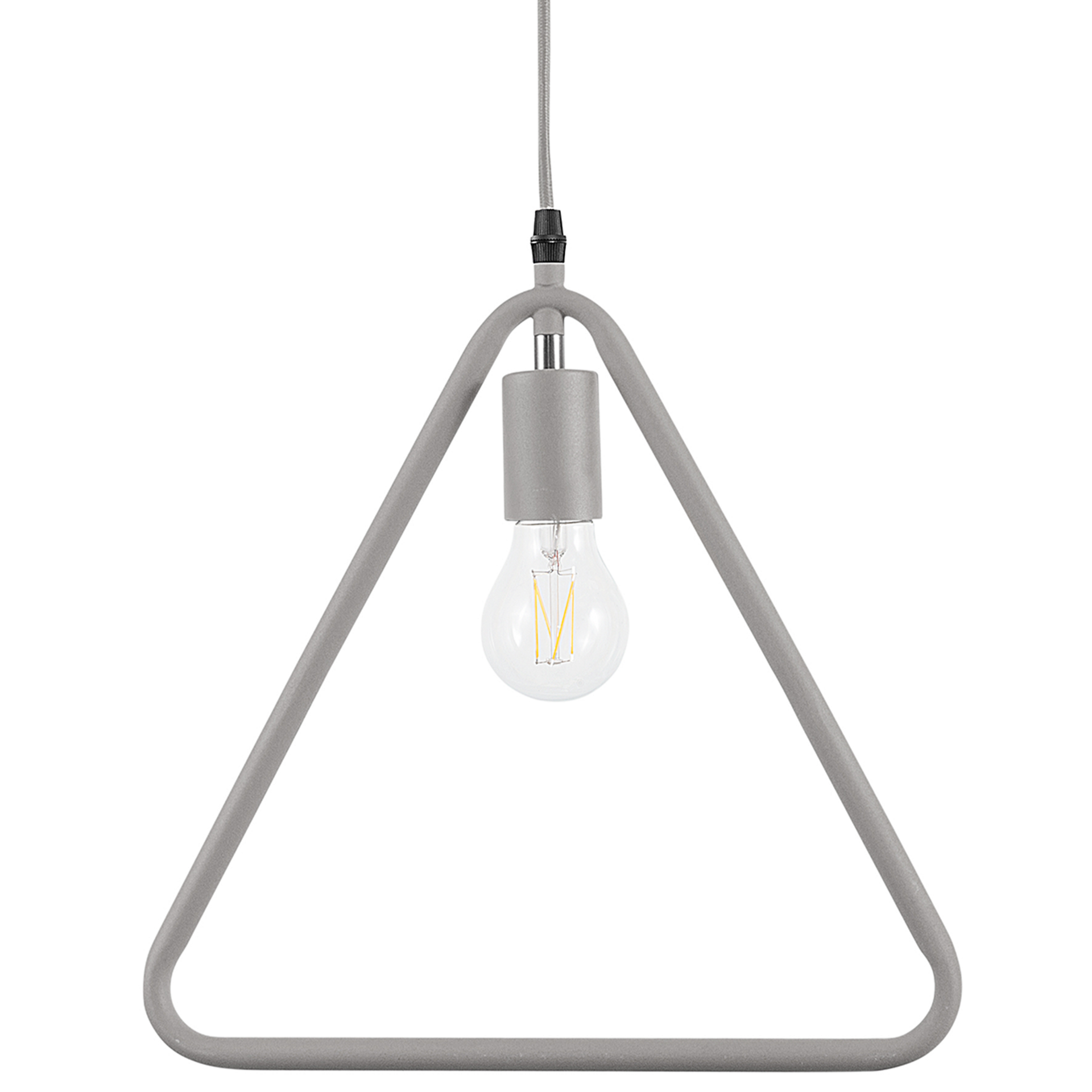 Beliani Lampa wisząca Lampa wisząca metalowa szara JURUENA 87185