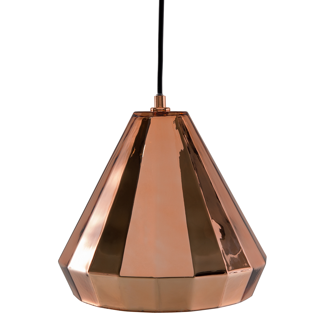 Lampa wisząca metalowa miedziana JAPURA