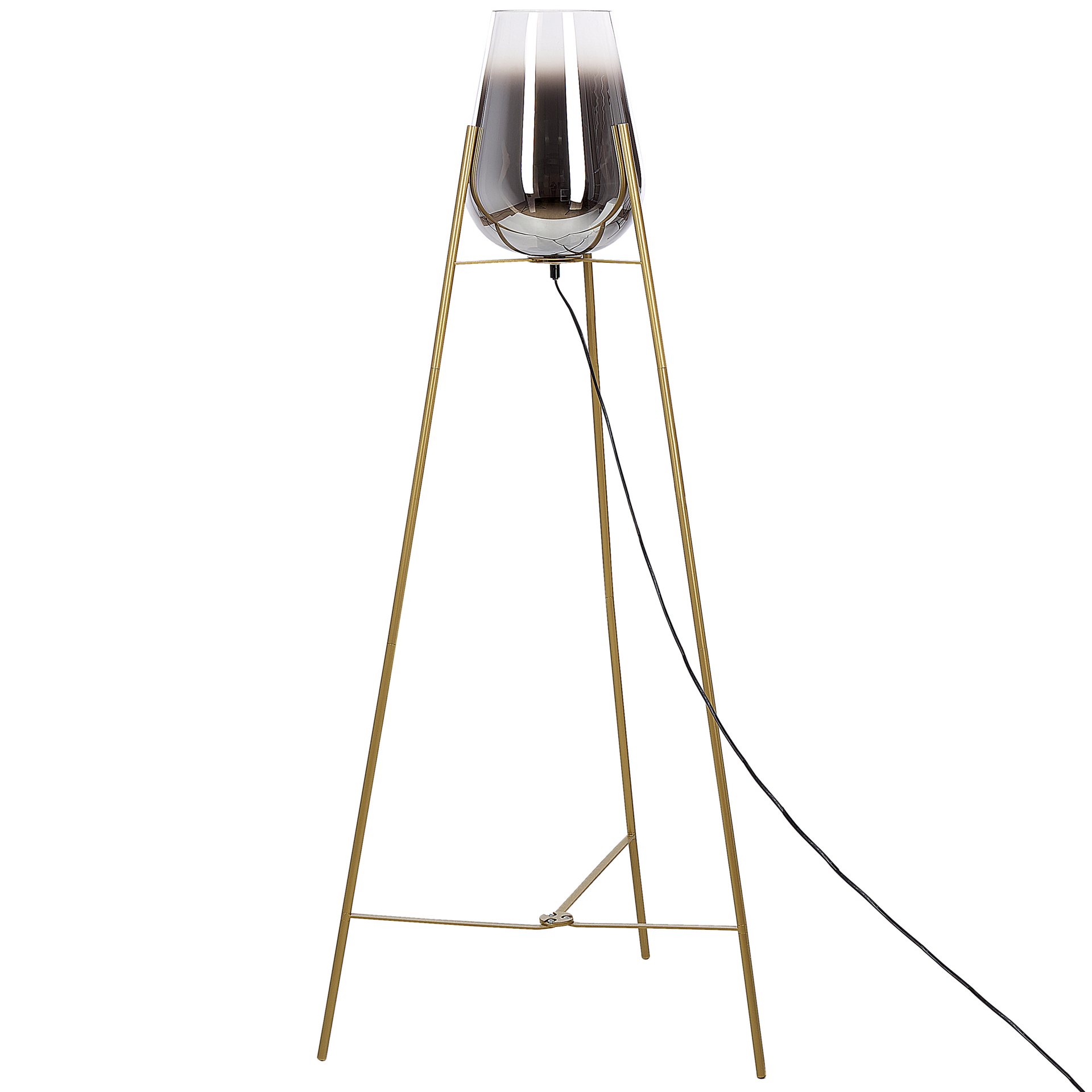 Lampa podłogowa metalowa złota MENA