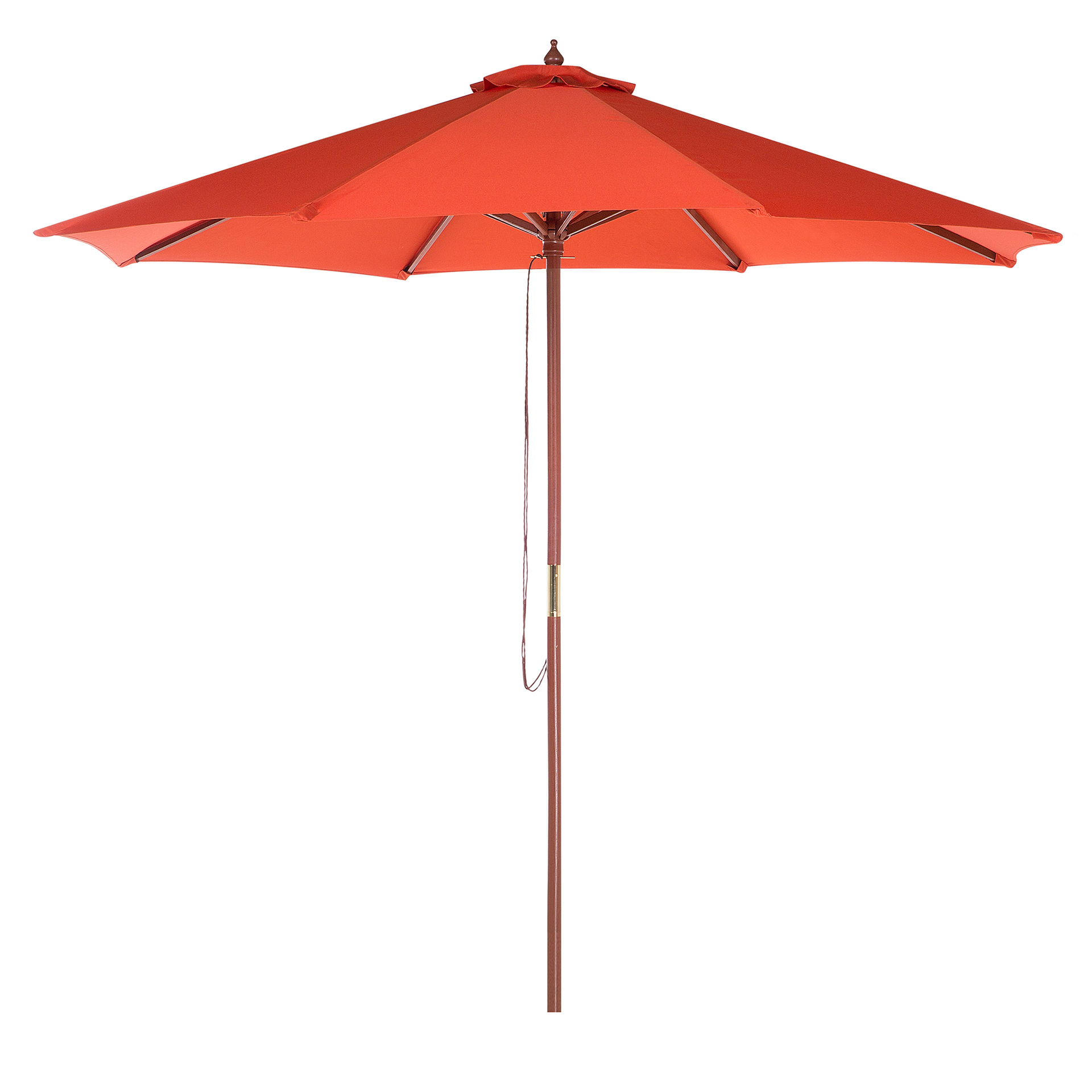 Beliani Parasol ogrodowy 270 cm czerwony TOSCANA II 58108