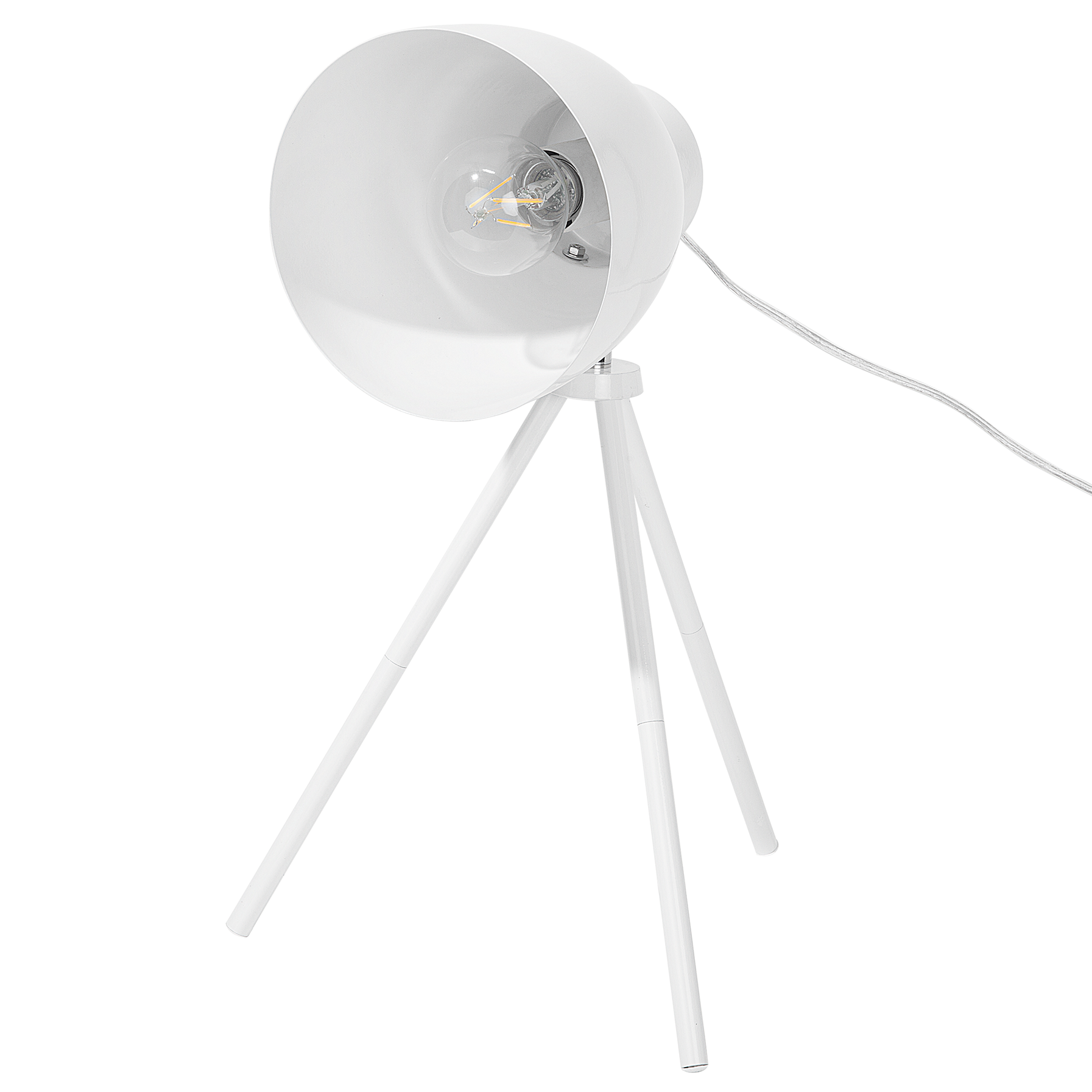 Zdjęcia - Żyrandol / lampa Beliani Lampa biurkowa regulowana metalowa biała TAMEGA 