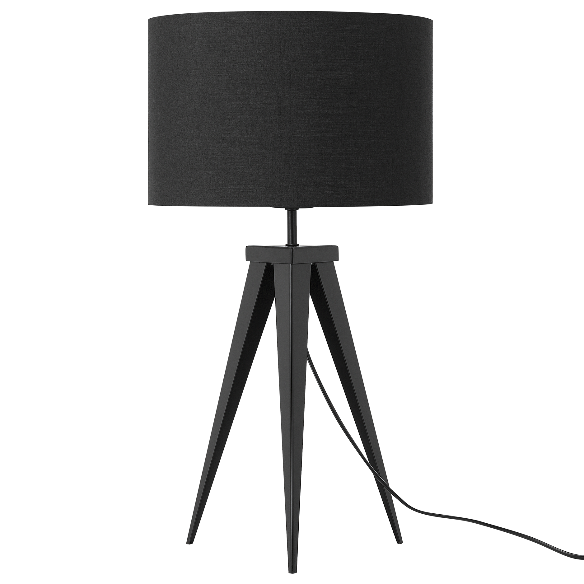 Beliani Lampa stołowa czarna 55 cm STILETTO