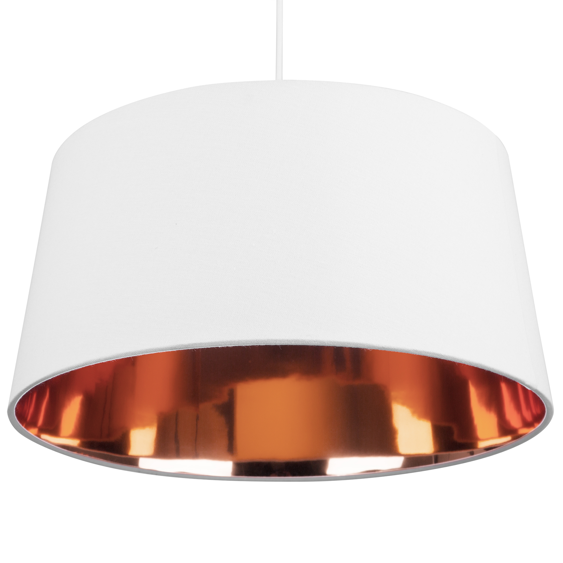 Beliani Lampa wisząca biała/złota KALLAR