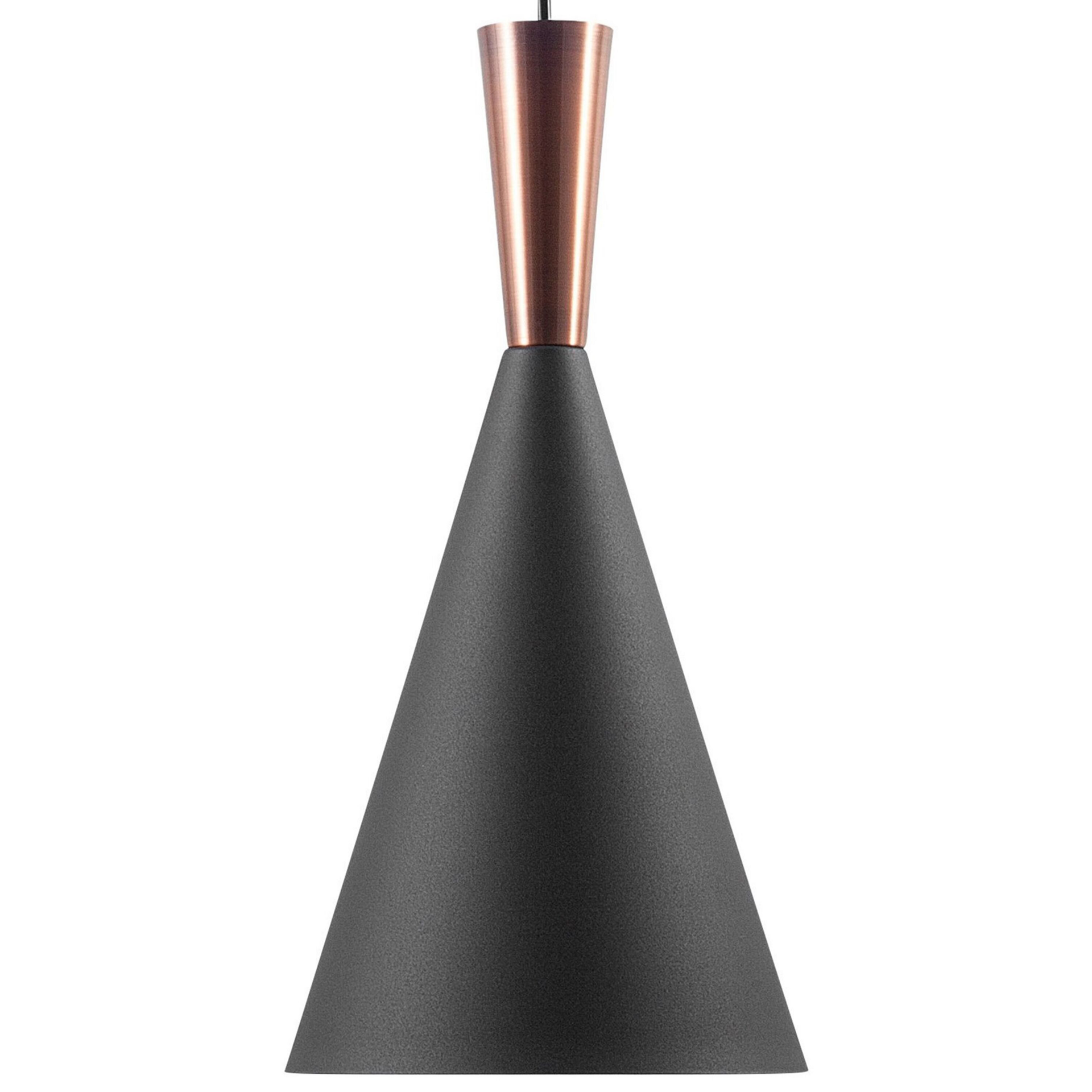 Shumee Lampa wisząca Shumee Lampa wisząca metalowa czarno-miedziana TAGUS 76683