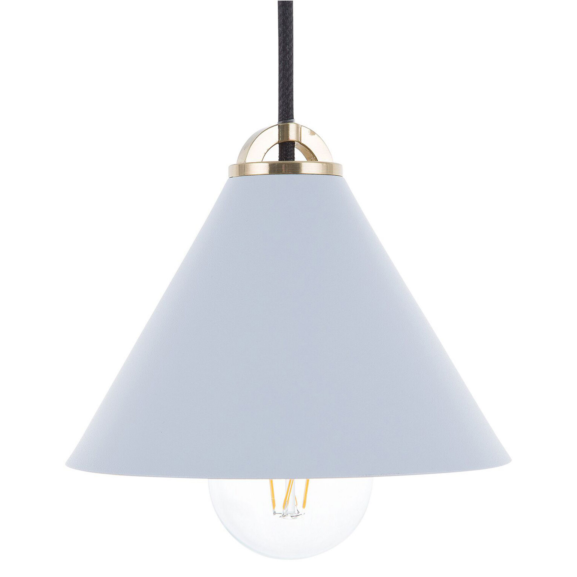 Beliani Lampa wisząca jasnoniebieska ARAGON