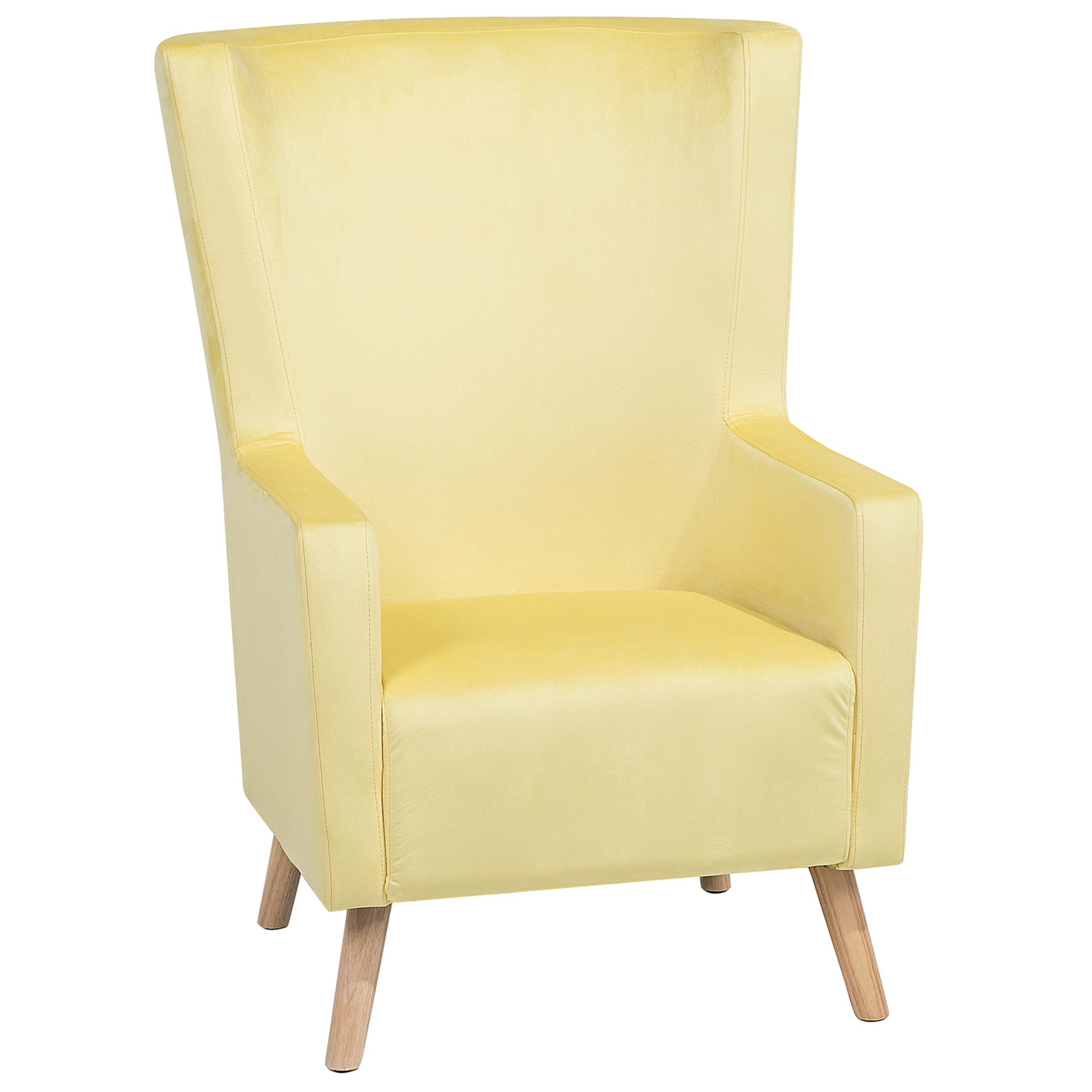 Beliani Fotel tapicerowany żółty ONEIDA