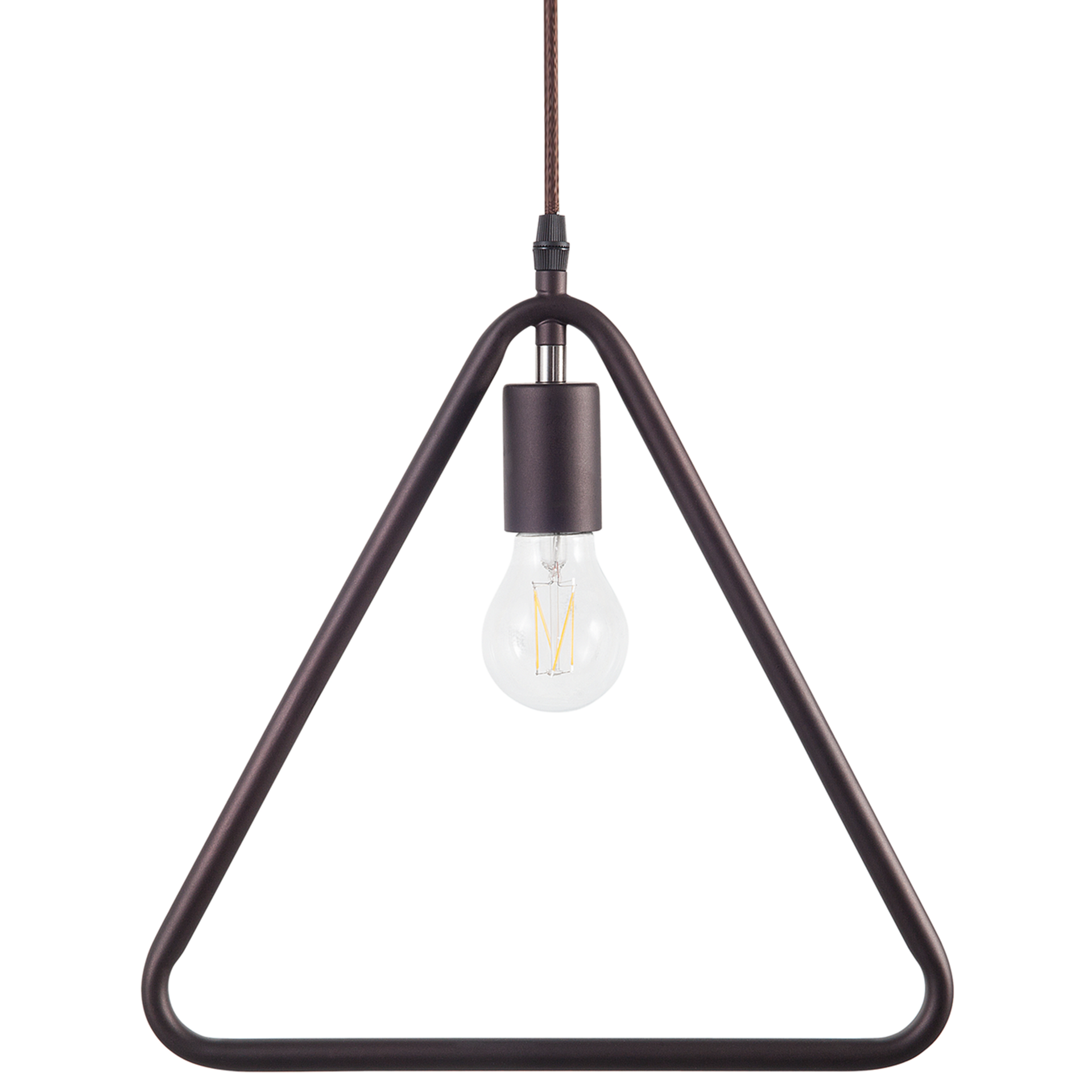 Beliani Lampa wisząca Lampa wisząca metalowa brązowa JURUENA 87168