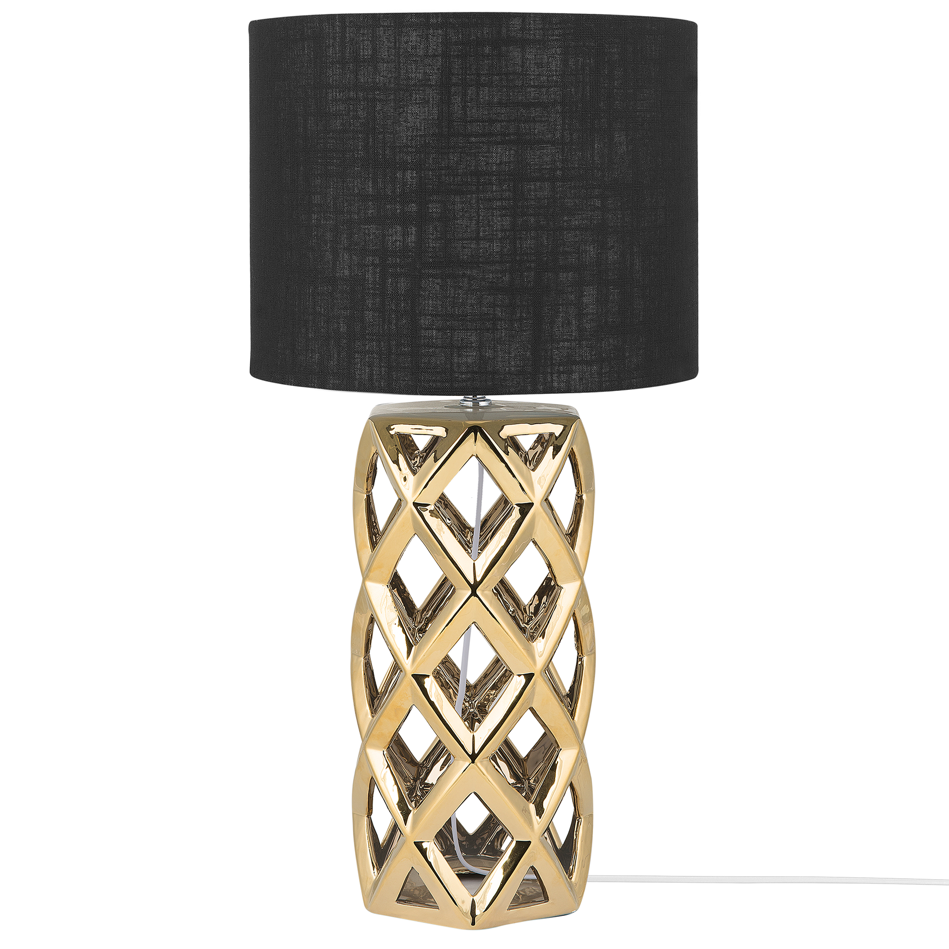 Beliani Lampa stołowa złota 71 cm SELJA