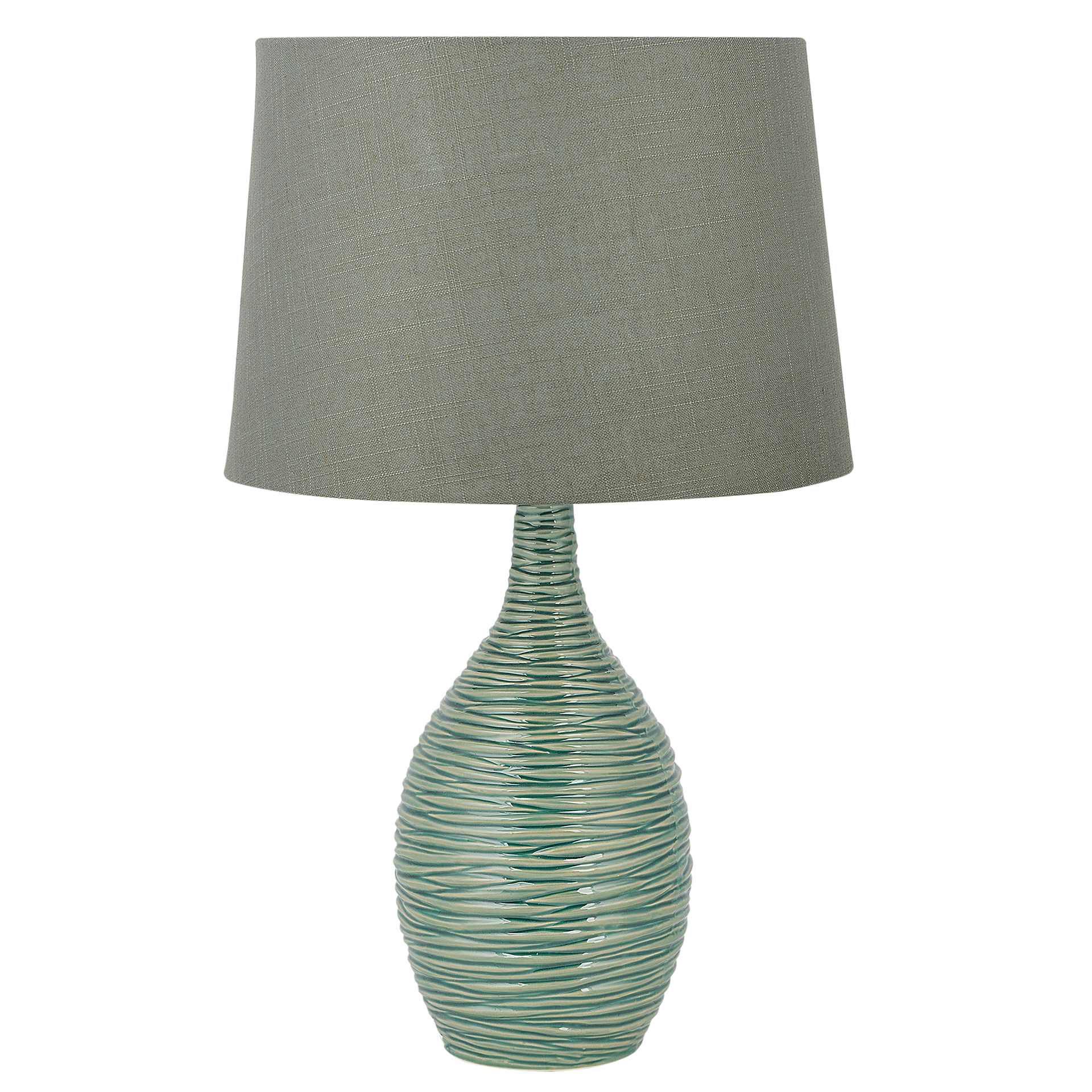 Beliani Lampa stołowa ciemnozielona 57 cm ATSAS