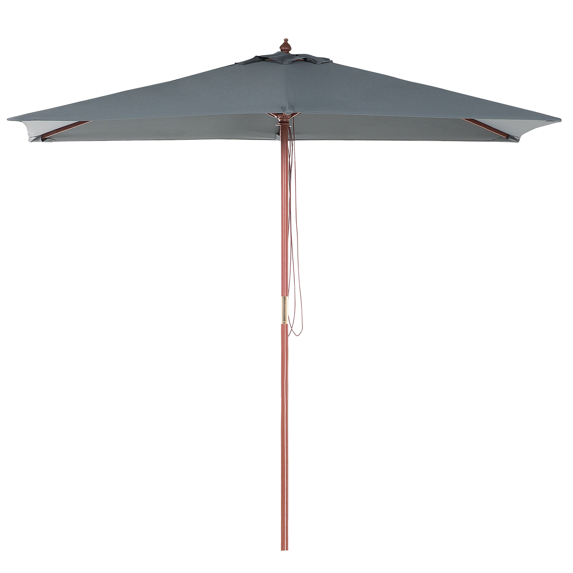 Beliani Parasol ogrodowy 144 x 195 cm szary FLAMENCO 58125
