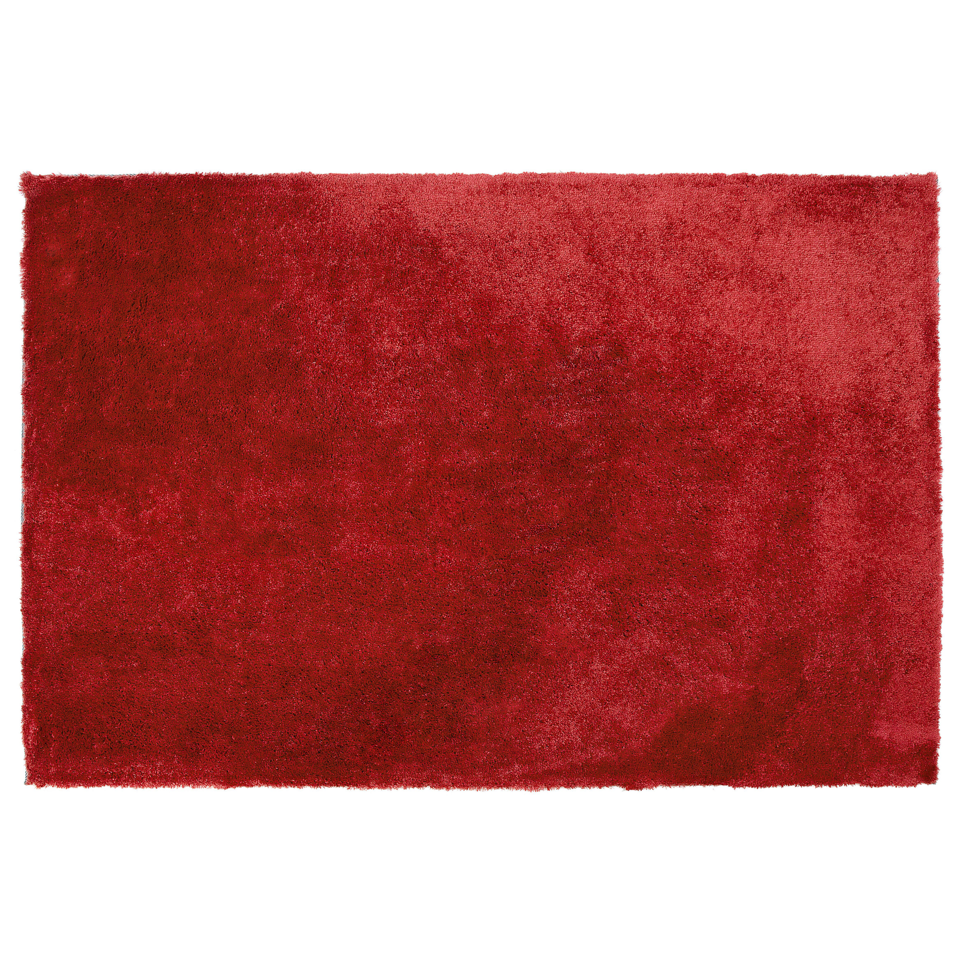 Beliani Dywan shaggy 160 x 230 cm czerwony EVREN