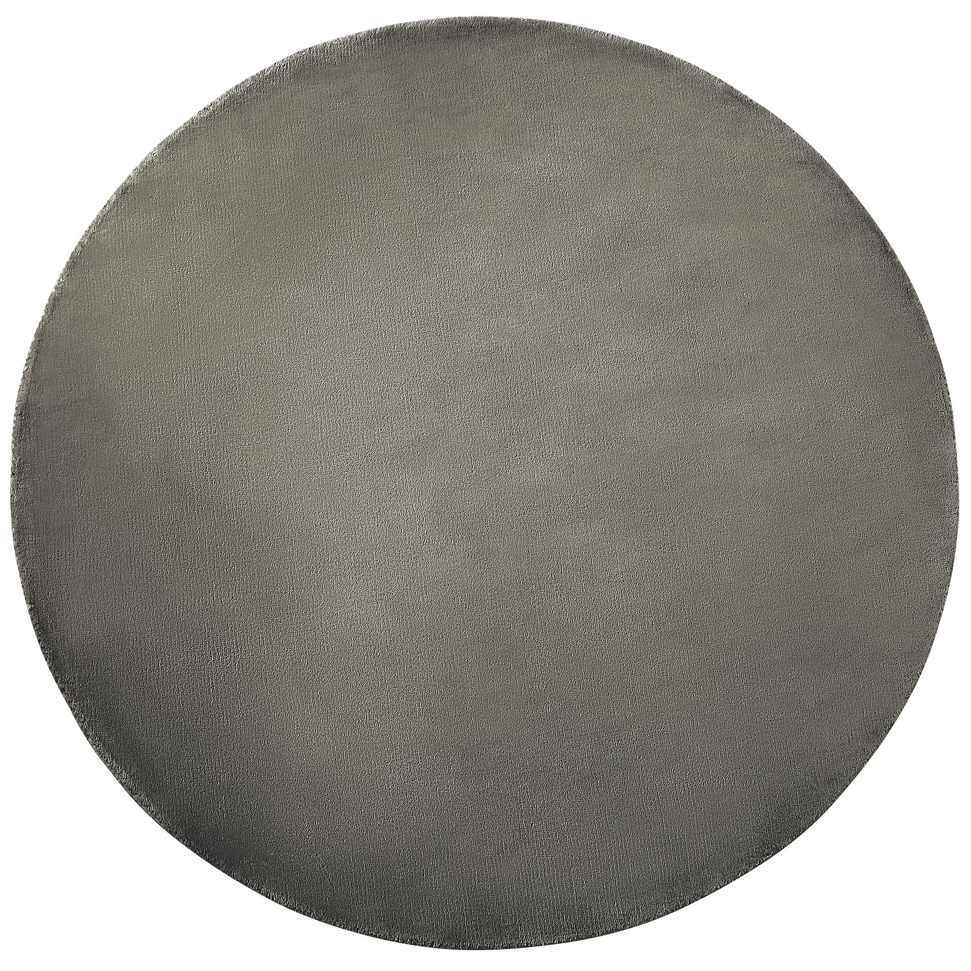 Beliani Dywan okrągły z wiskozy 140 cm cm ciemnoszary GESI II