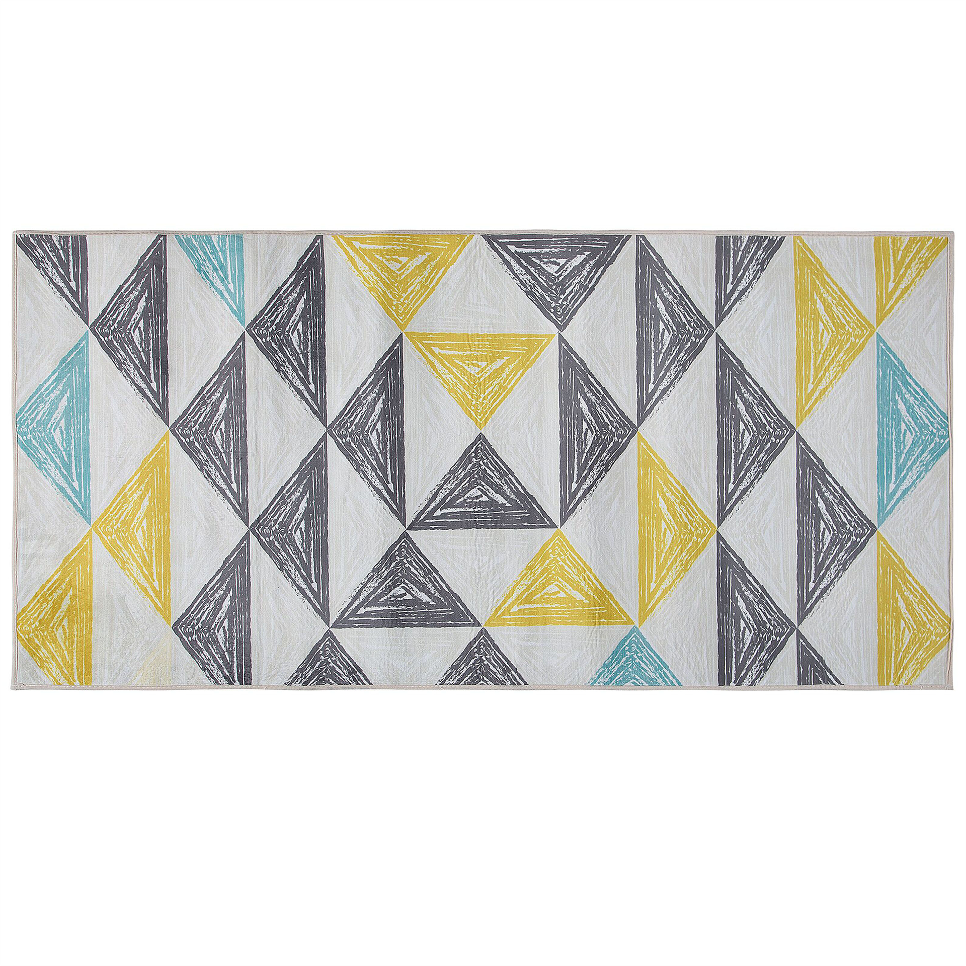 Beliani Dywan 80 x 150 cm wielokolorowy KALEN