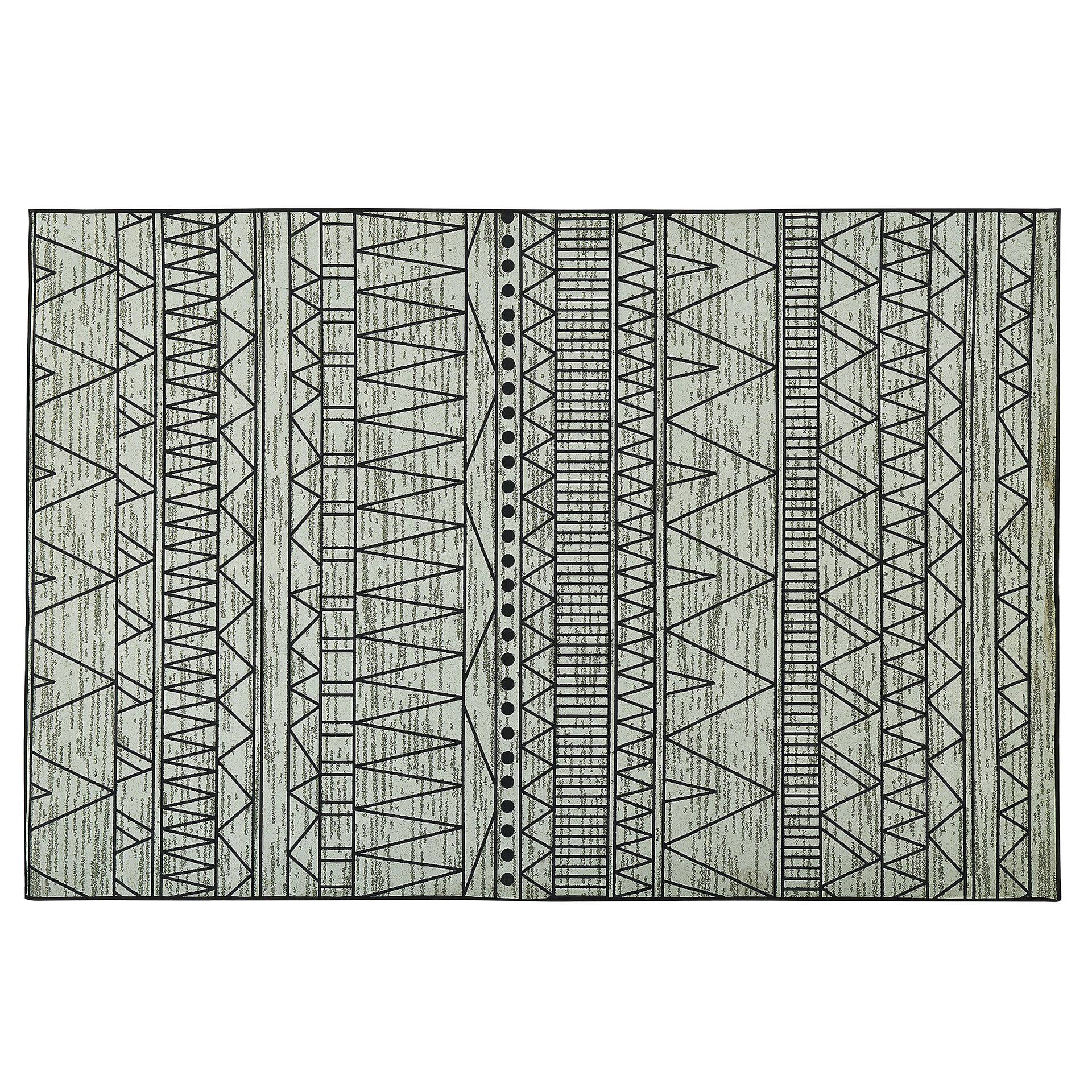 Beliani Dywan czarno-szary 160 x 230 cm KEBAN