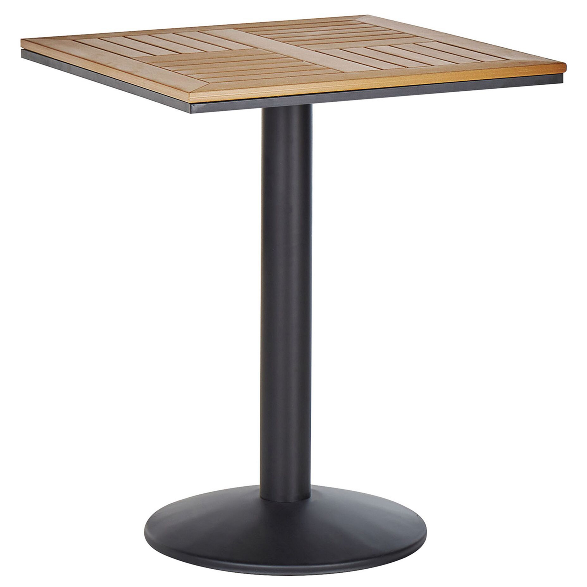 Stolik ogrodowy 60 x 60 cm jasne drewno PALMI