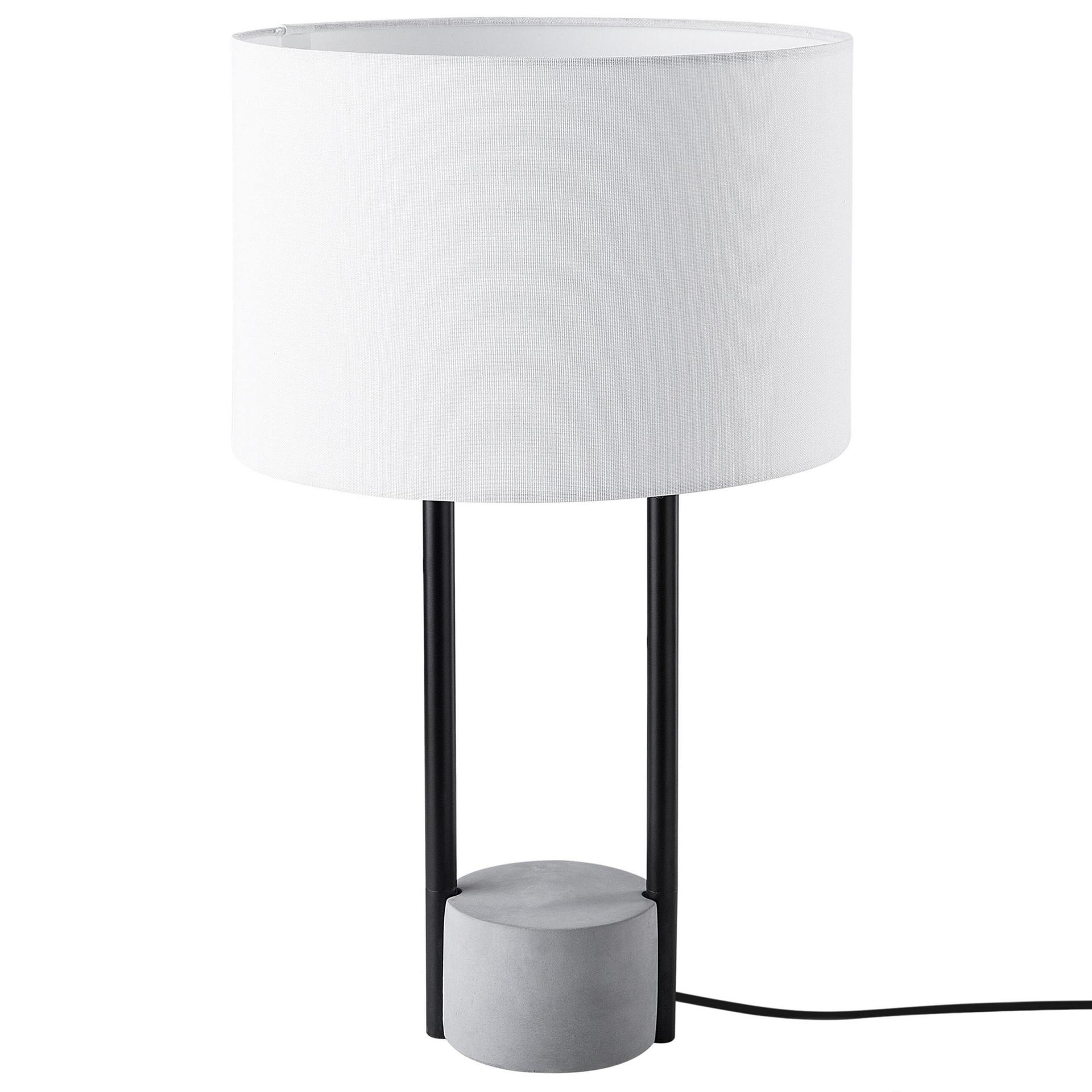 Beliani Lampa stołowa biała 60 cm REMUS