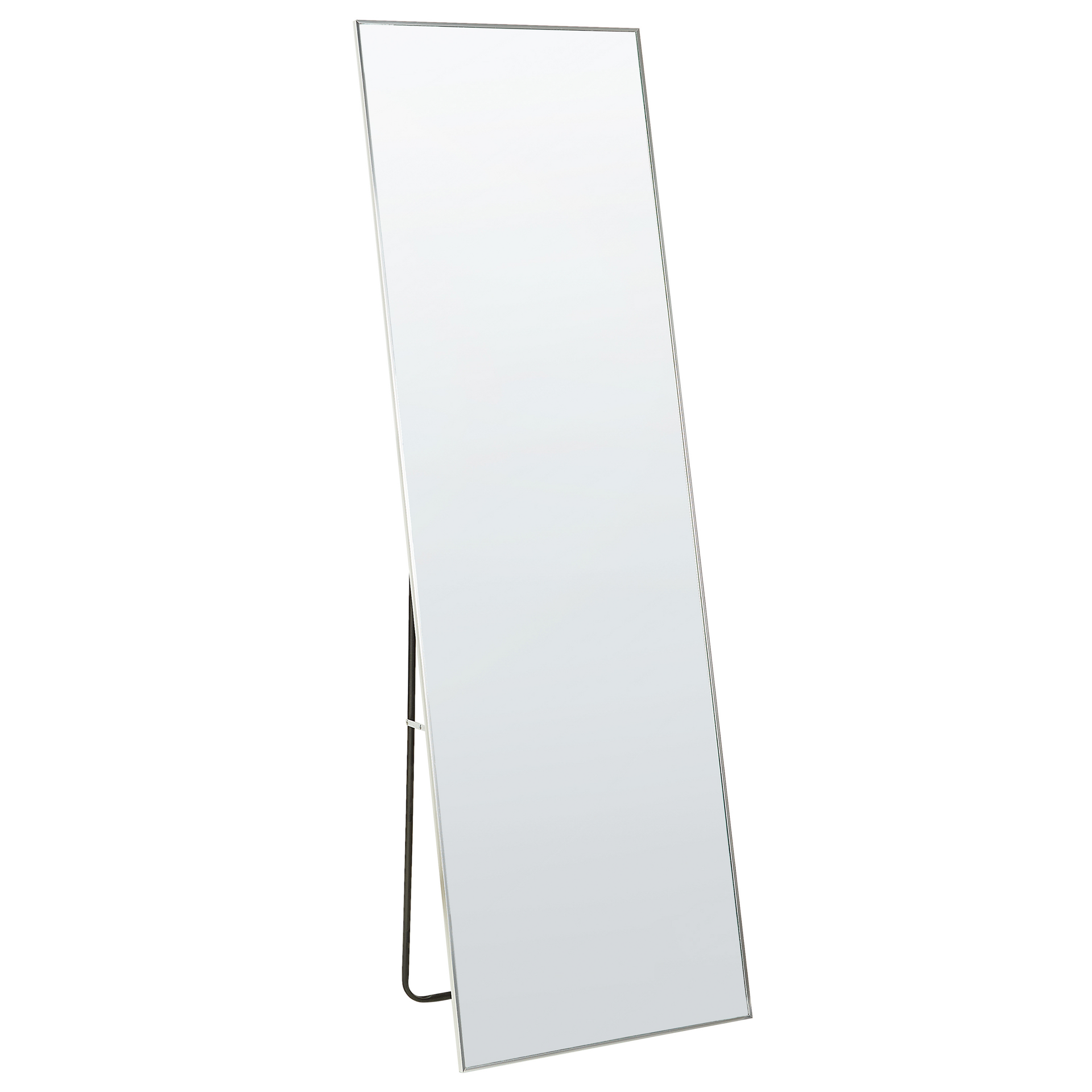 Lustro stojące 50 x 156 cm srebrne BEAUVAIS