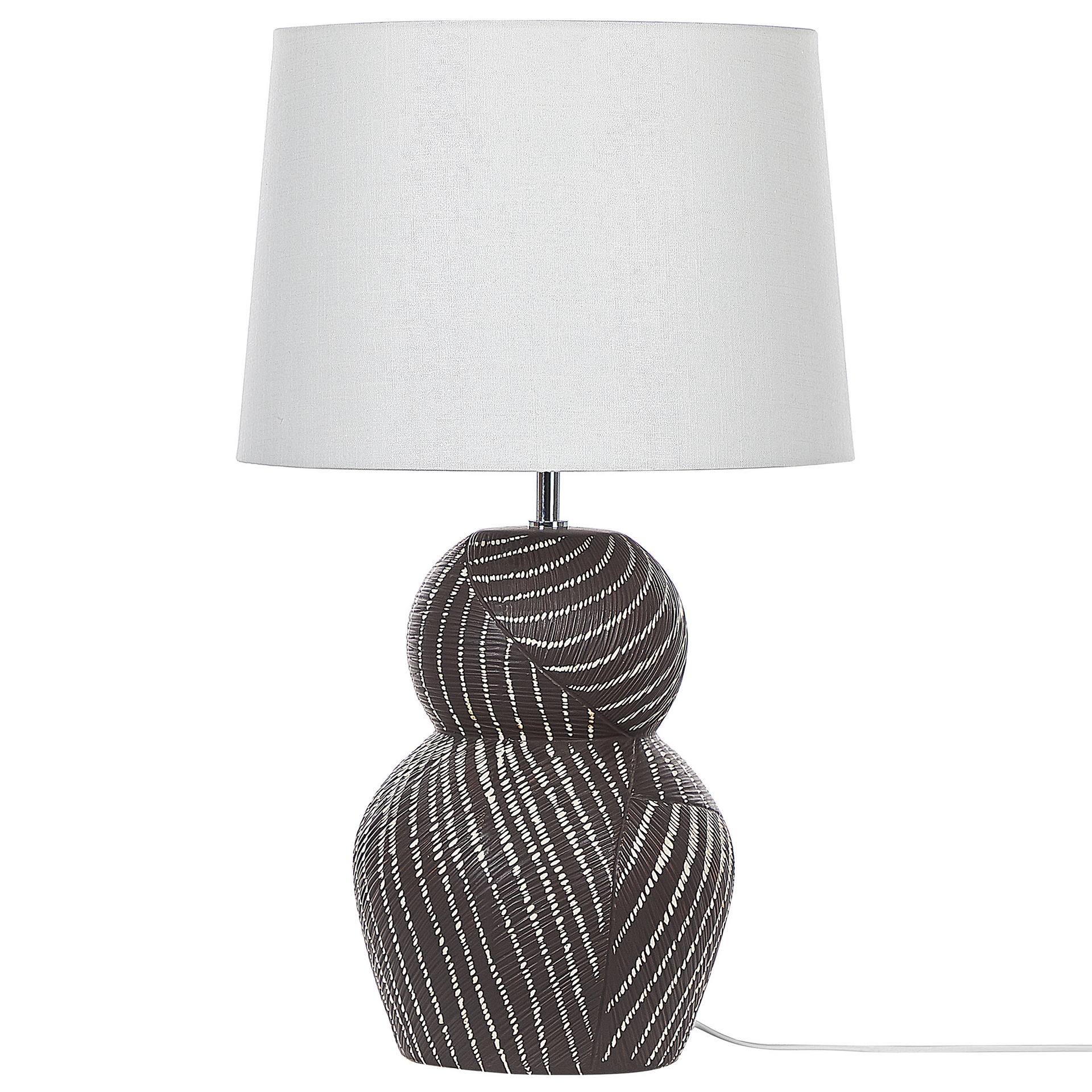 Lampa Stołowa Ceramiczna Czarna Guapore