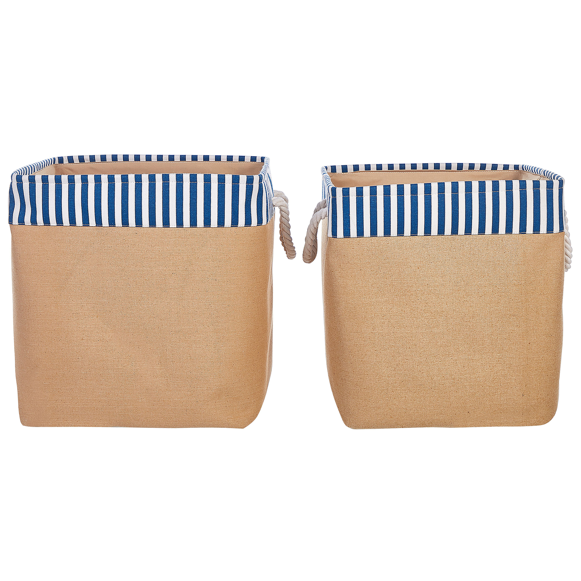 Zestaw 2 koszy tekstylnych beżowy TUGUL