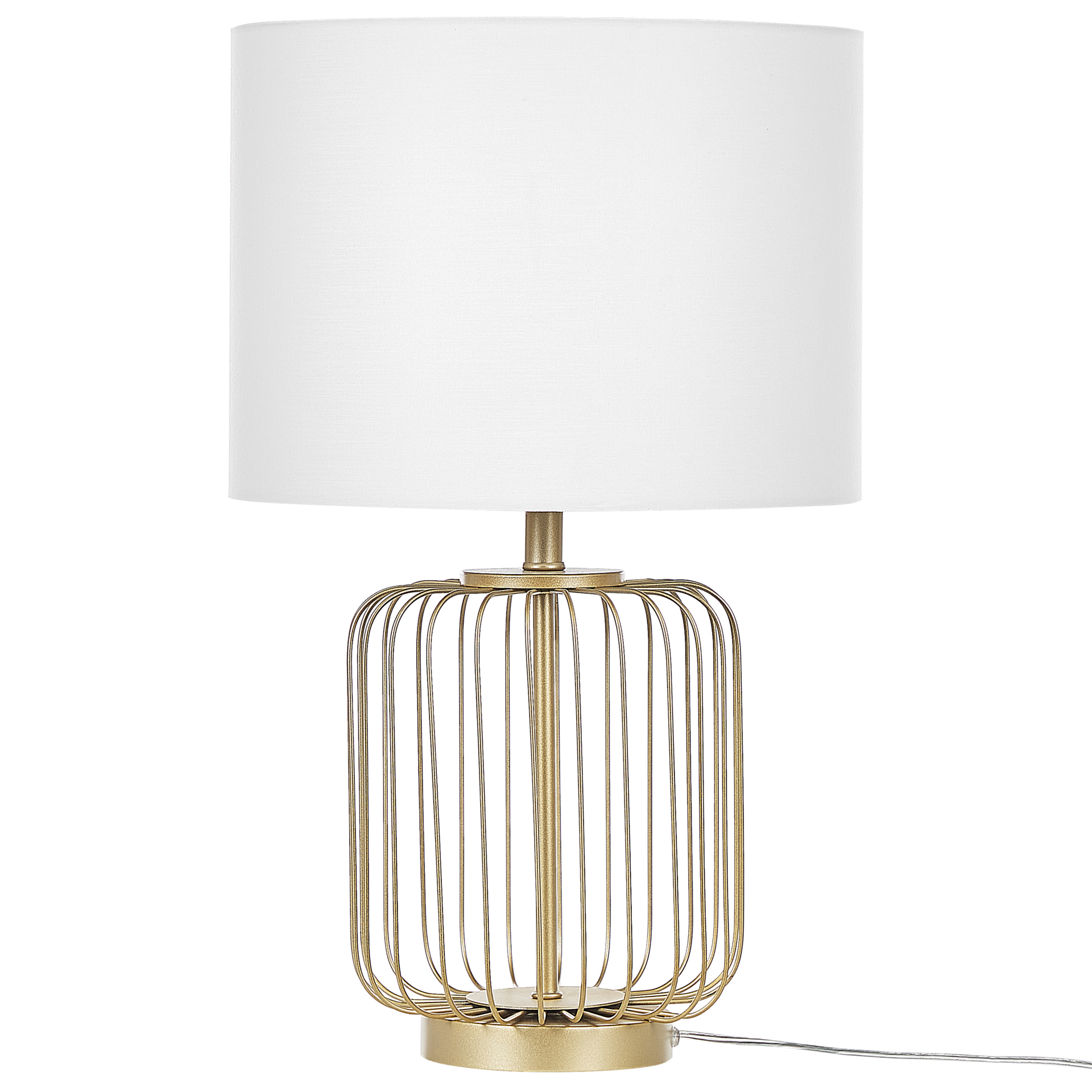 Lampa Stołowa Metalowa Złota Thouet