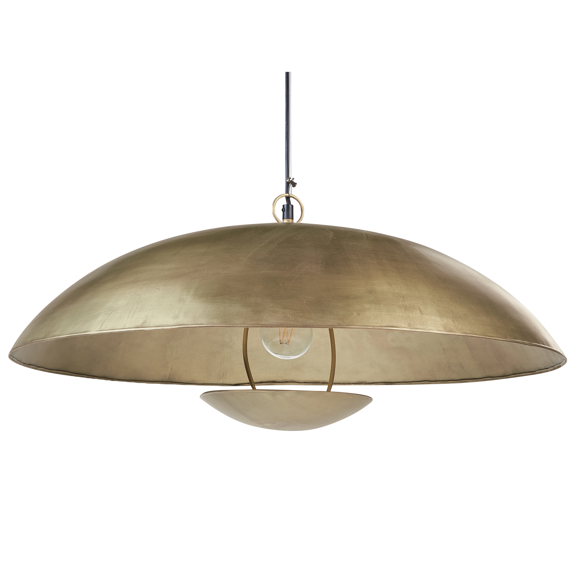 Lampa wisząca metalowa mosiężna AGRANI