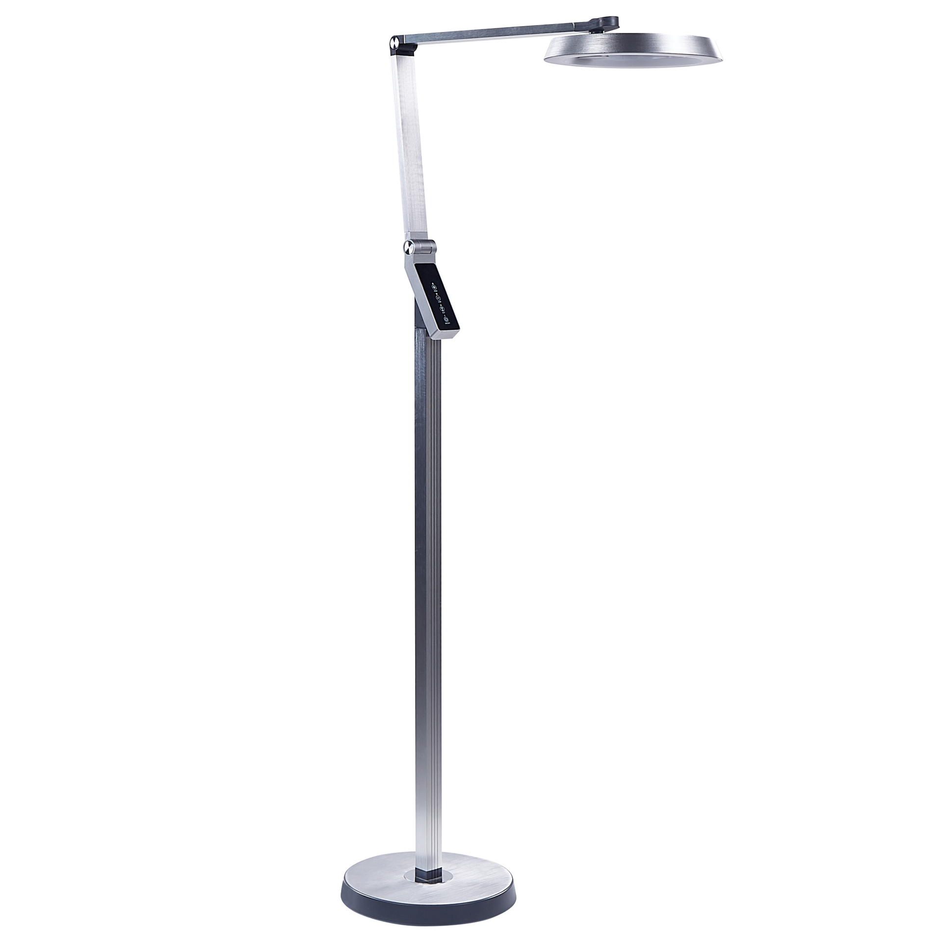 Lampa podłogowa LED srebrna CARINA