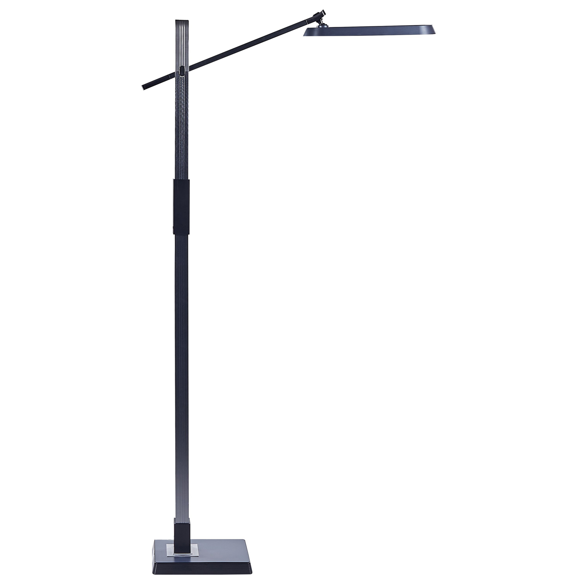 Lampa podłogowa LED ciemnoszara AQUARIUS