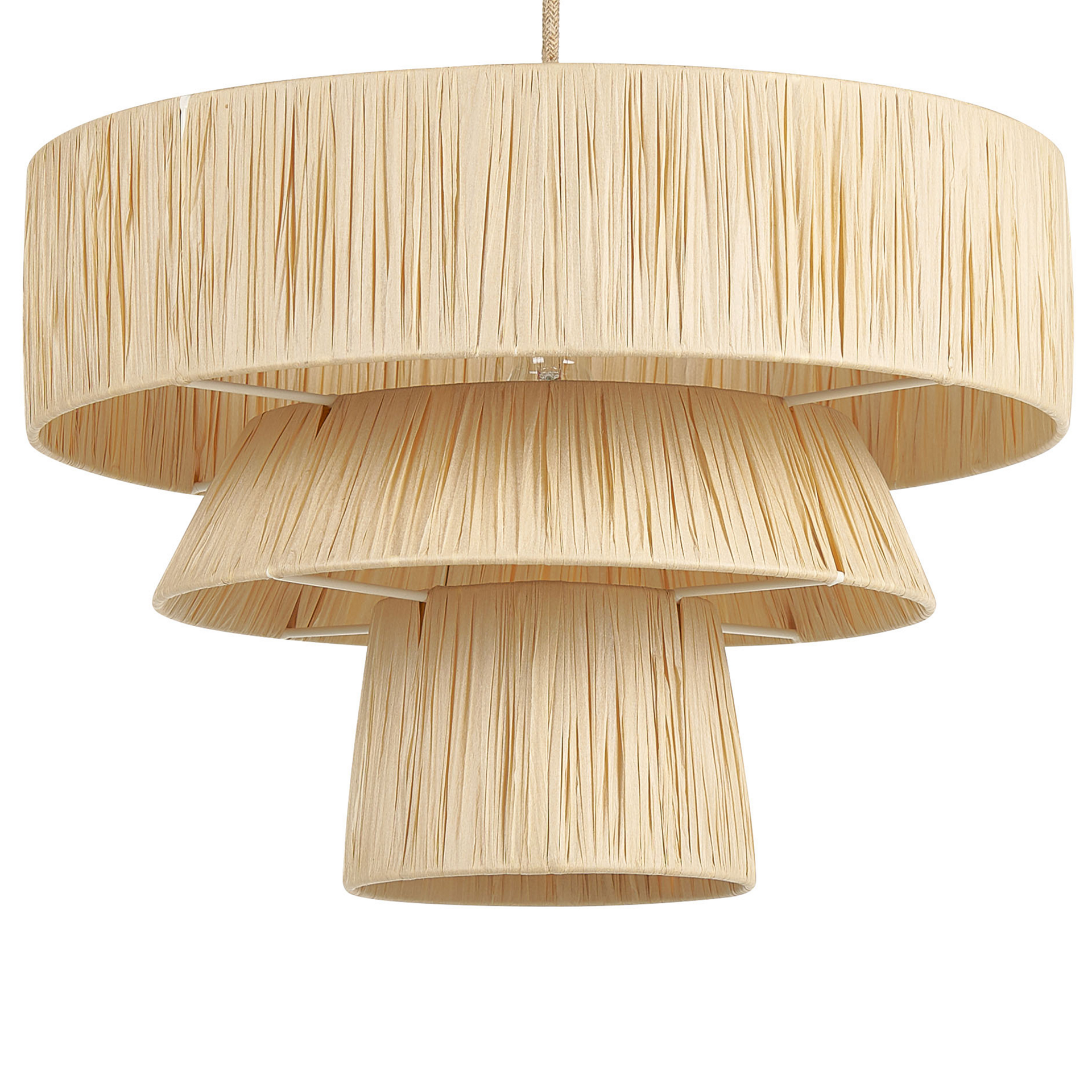 Lampa wisząca papierowa naturalna CHAMBO