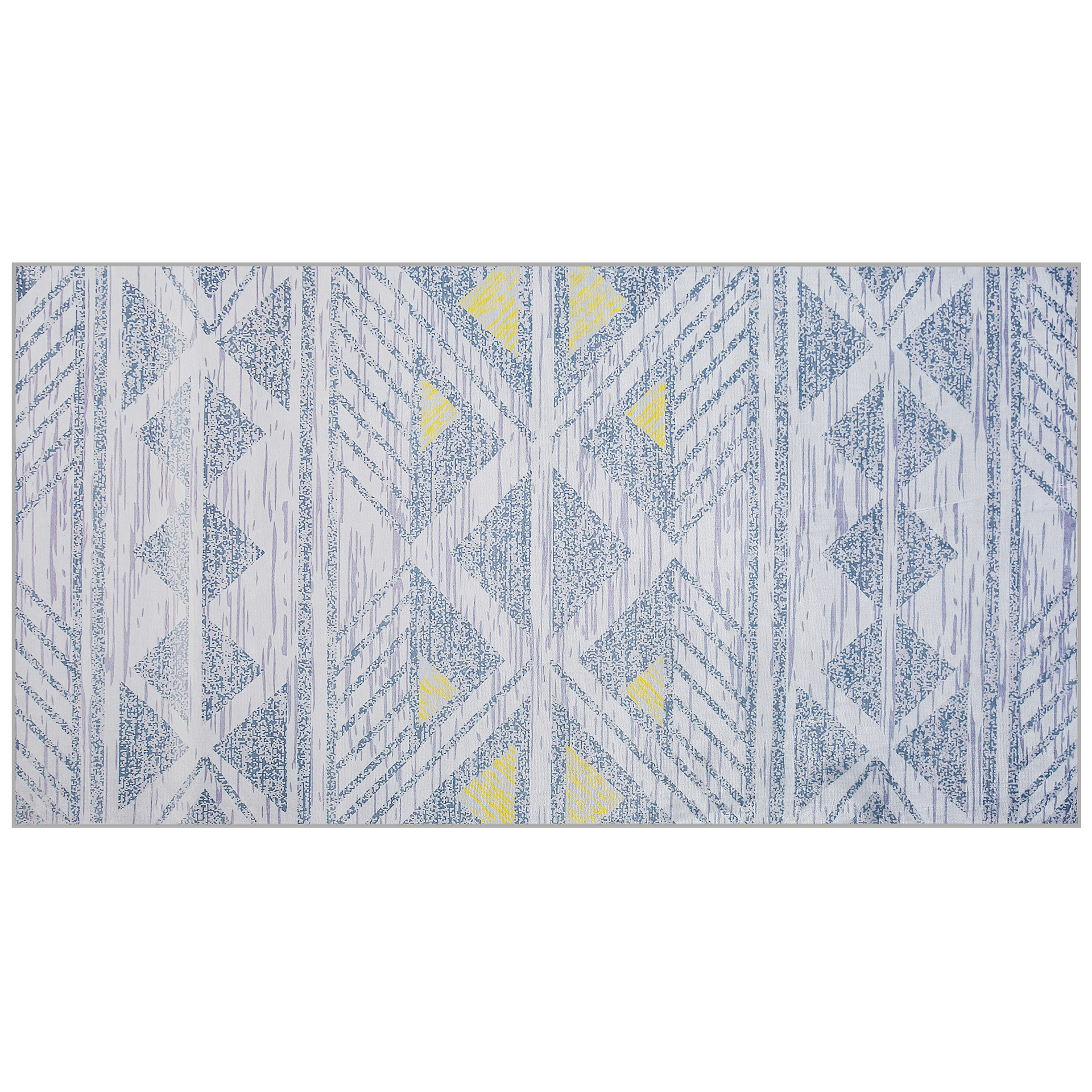 Beliani Dywan 80 x 150 cm szaro-żółty KARGI