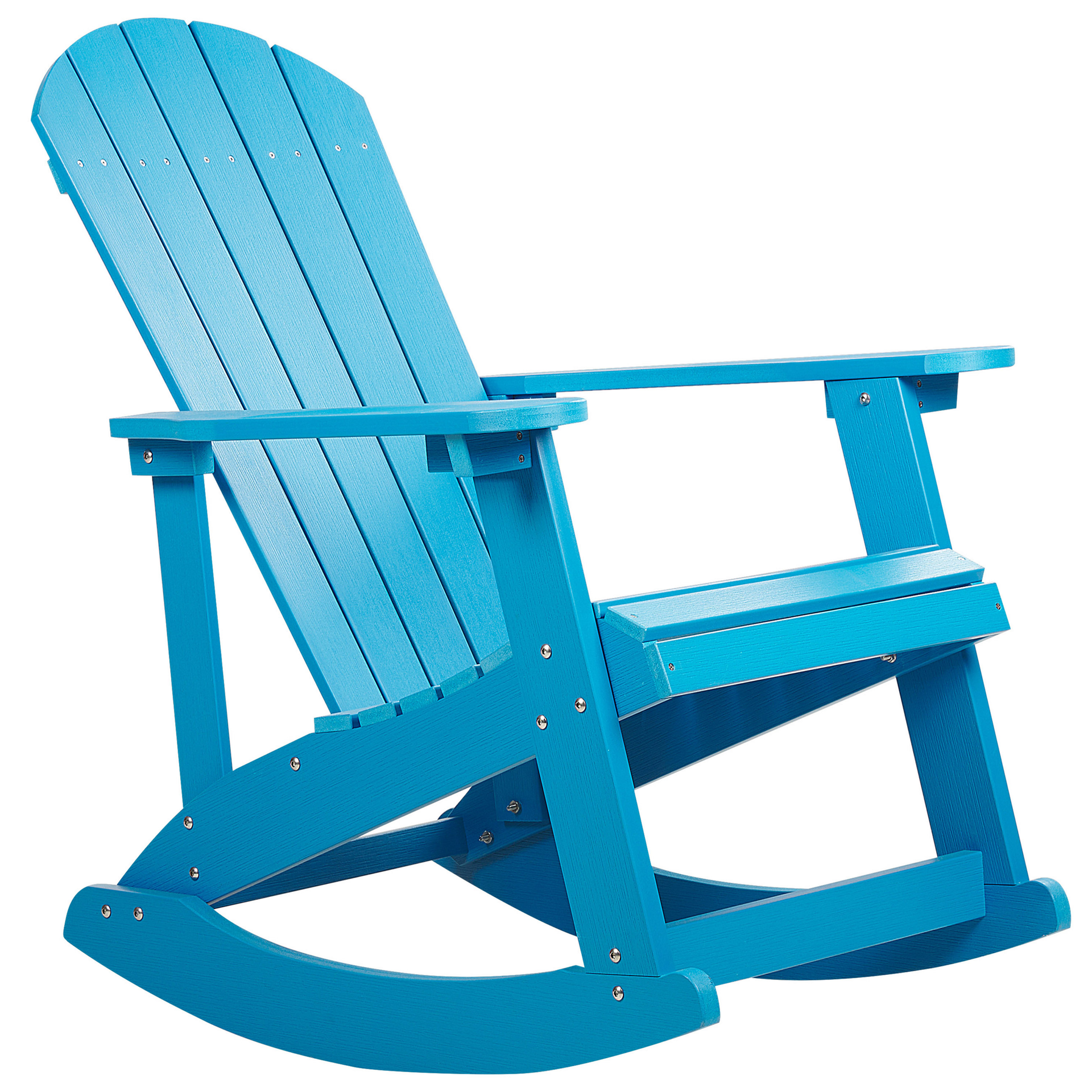 Fotel bujany ogrodowy niebieski ADIRONDACK