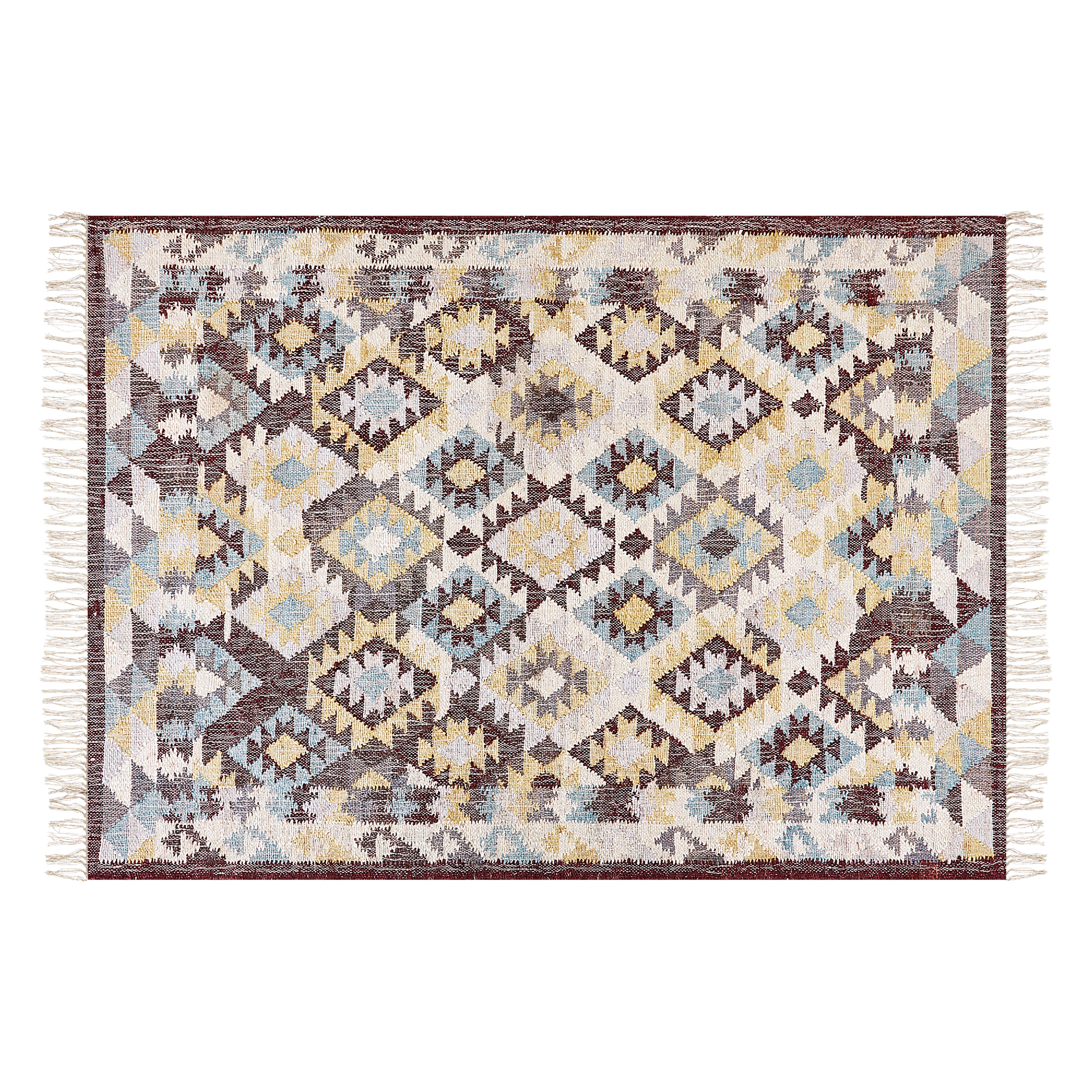 Dywan z juty 140x160 cm wielokolorowy FENER