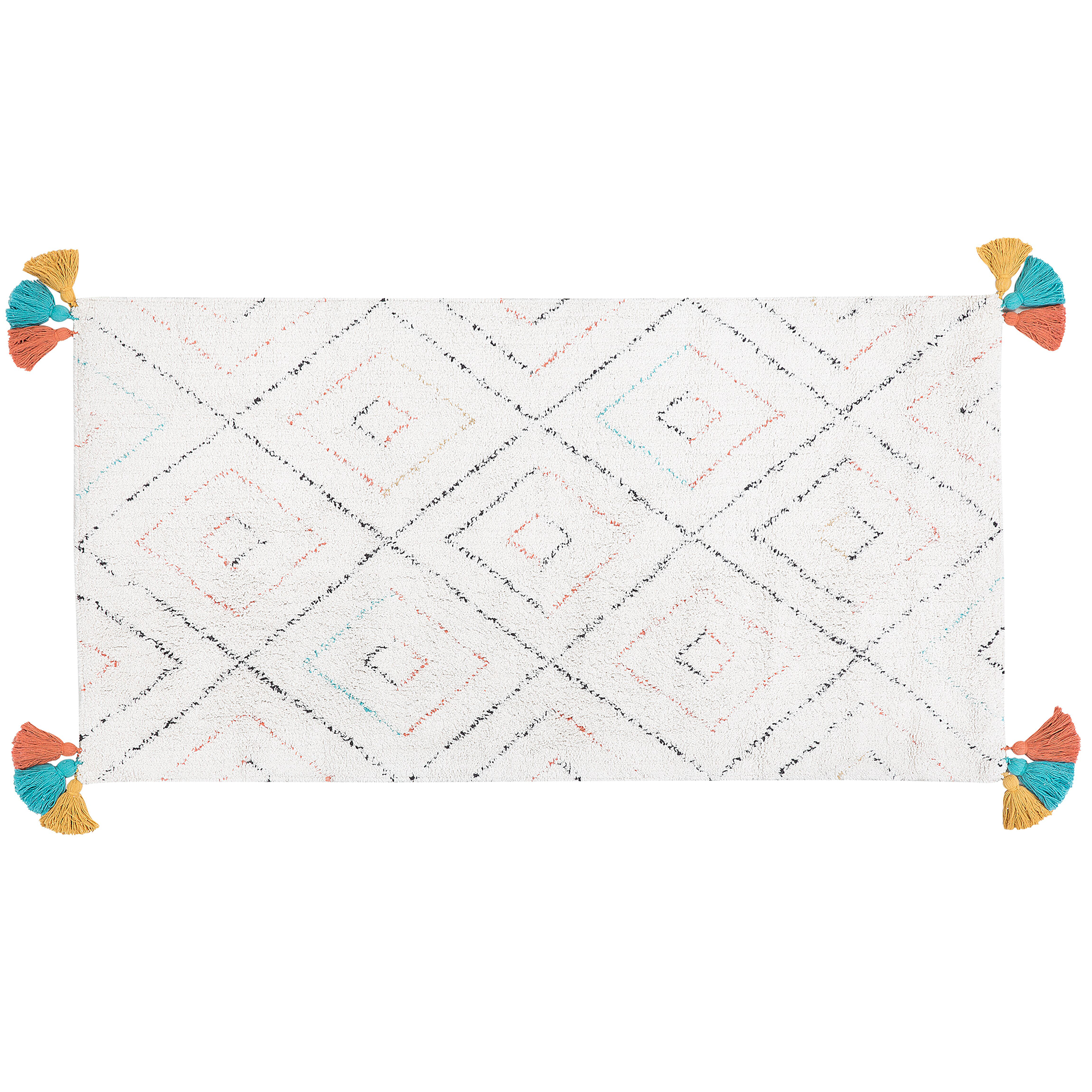 Beliani Dywan Shaggy 80 x 150 cm biały KARTAL