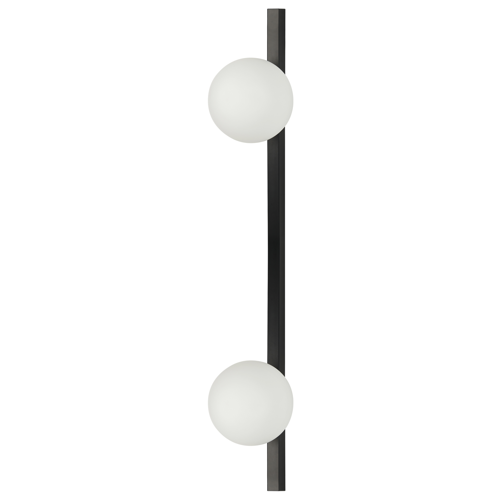 Lampa ścienna 2-punktowa metalowa czarna ISABELLA
