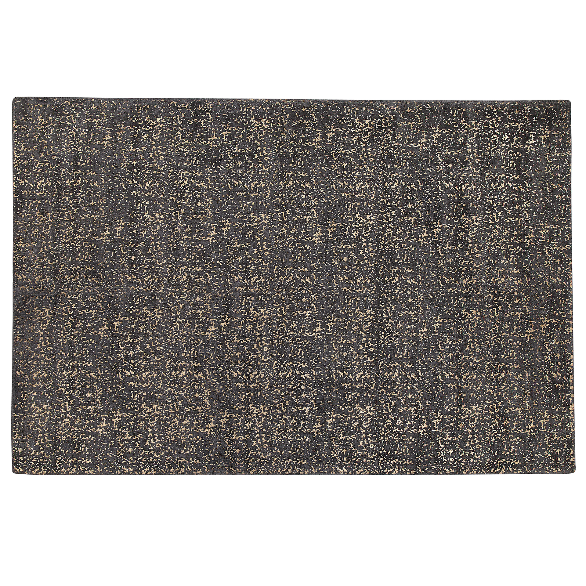 Beliani Dywan z wiskozy 140 x 200 cm szaro-złoty ESEL